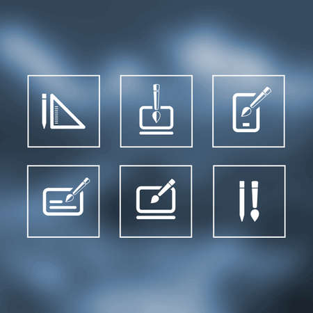 Graphic design iconsの写真素材