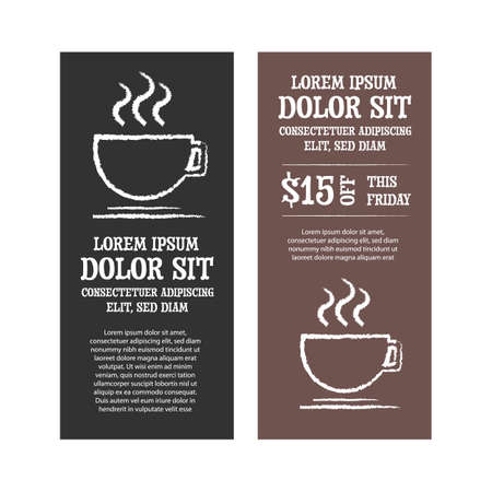 Cafe banner setのイラスト素材