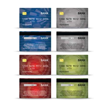 Credit or debet cards design setのイラスト素材