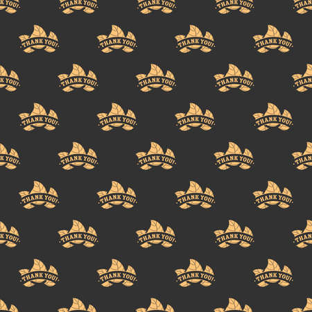 Thank you seamless patternのイラスト素材