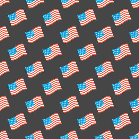 USA flag seamless patternのイラスト素材