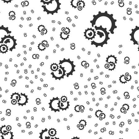Gears seamless patternのイラスト素材