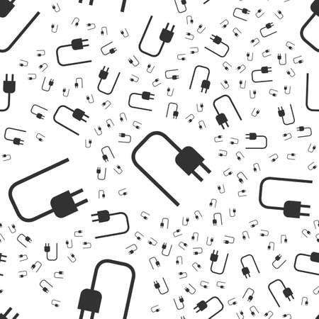 socket plug seamless patternのイラスト素材