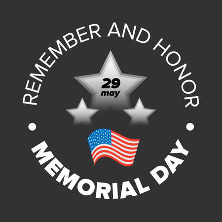 Memorial Day 29 Mayのイラスト素材