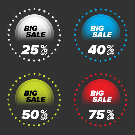 Big Sale banners setのイラスト素材