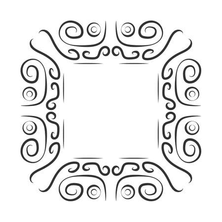 Vintage frame decorationのイラスト素材