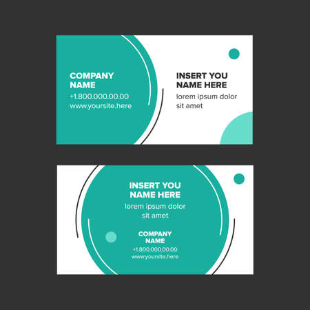 minimalist style business cardのイラスト素材