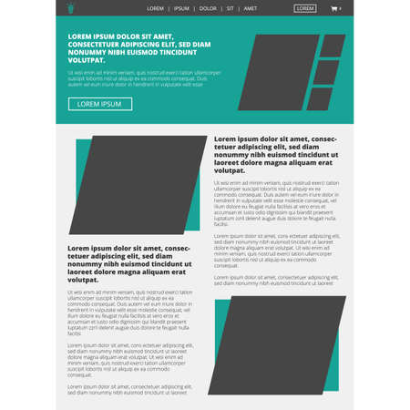 website layout templateのイラスト素材