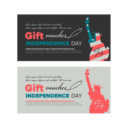 Gift voucher designのイラスト素材