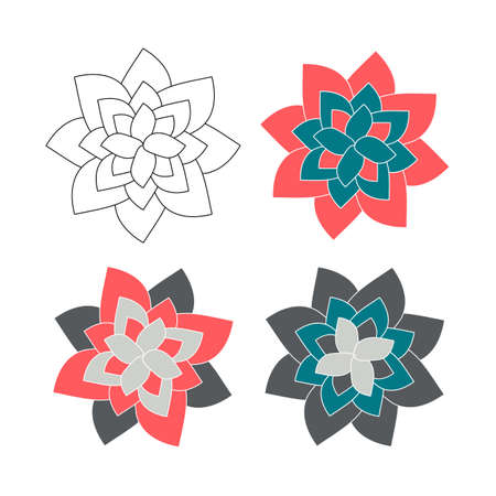 vector design abstract mandala sacred geometryのイラスト素材