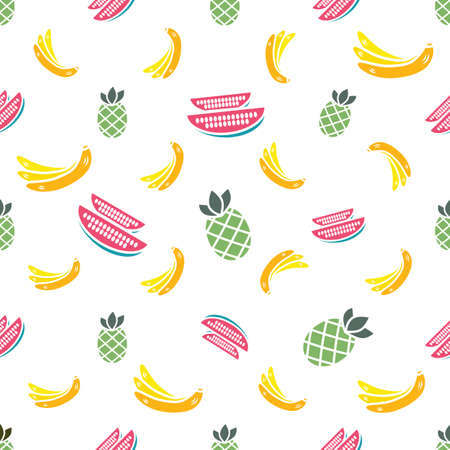 Fruits seamless patternのイラスト素材