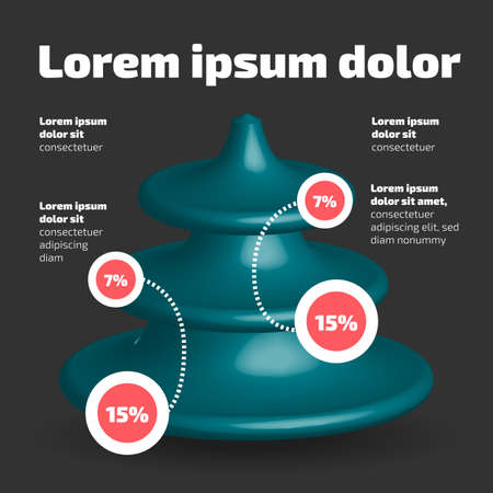 Christmas tree chartのイラスト素材