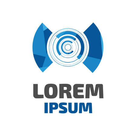 Modern low poly iconのイラスト素材