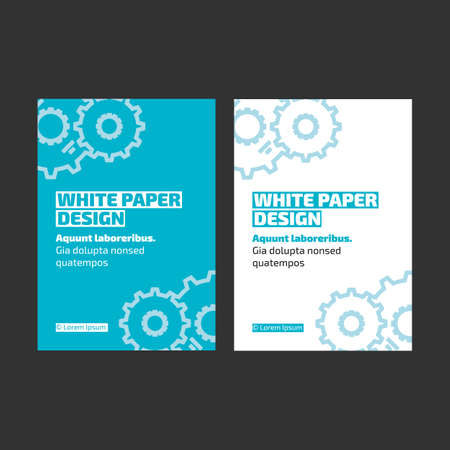 Annual report brochure design templateのイラスト素材