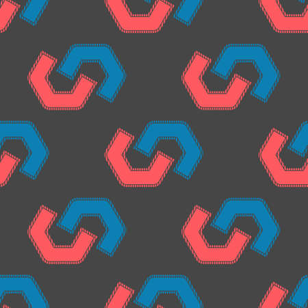 Magnets seamless pattern on a black background