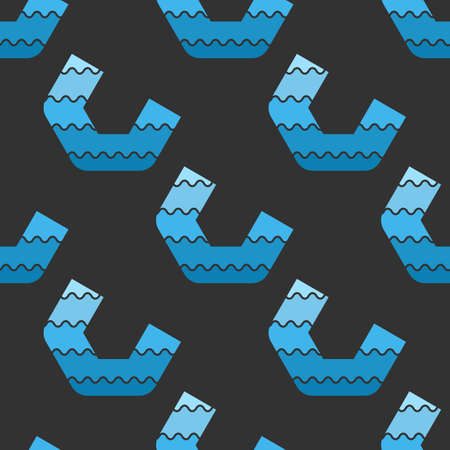 Magnets seamless pattern on a black background.のイラスト素材