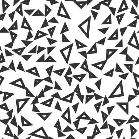 Abstract shapes vector seamless pattern on the white backgroundのイラスト素材