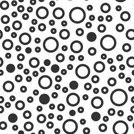 Abstract shapes vector seamless pattern on the white backgroundのイラスト素材