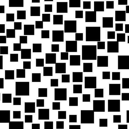 Abstract squares vector seamless pattern on the white background