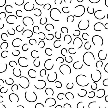 Abstract shapes vector seamless pattern on the white backgroundのイラスト素材
