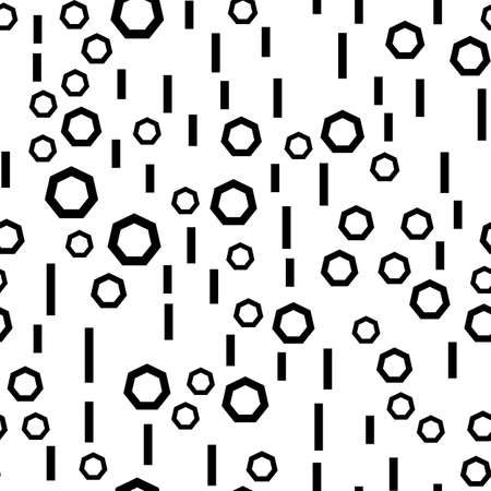 Abstract squares vector seamless pattern on the white backgroundのイラスト素材