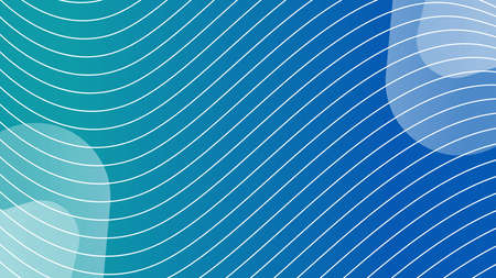 Blue futuristic background with shapes and wavesのイラスト素材