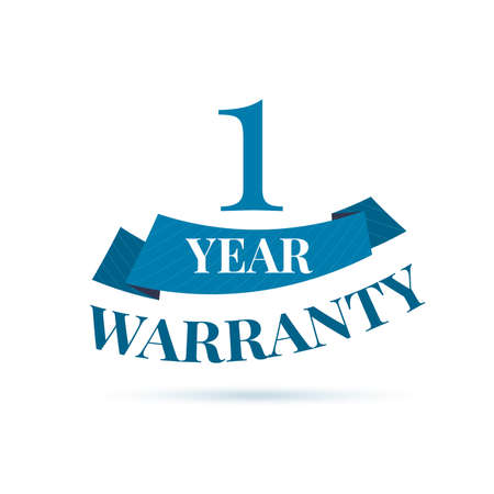 Warranty vector icon with the ribbon and shadowのイラスト素材