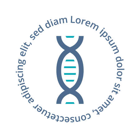 Biotechnology vector logo with the DNA iconのイラスト素材