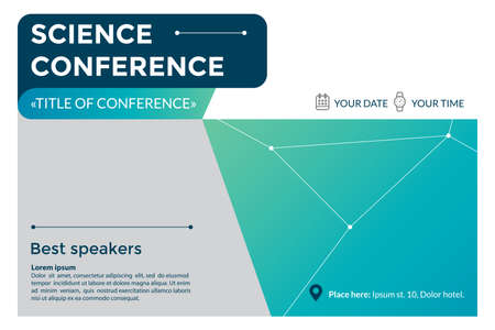 Science conference invitation conceptのイラスト素材