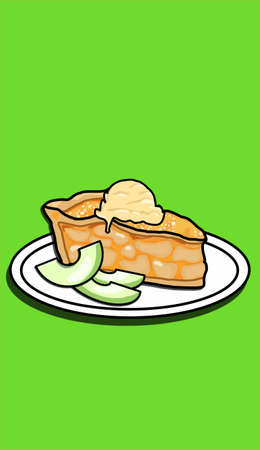 Apple Pieのイラスト素材