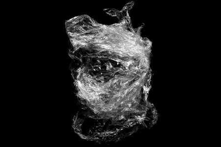Plastic Wrap Textureの写真素材