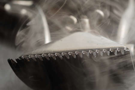 On a rusty surface manual clipper and comb. close up. rustic. horizontal orientation. steaming tools.の写真素材