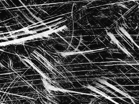 Bold black and white abstract design showcases dynamic lines and textures swirling across the...