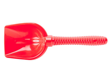 Red scoop isolated on whiteの写真素材