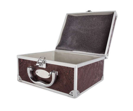 Small  suitcase, isolated on white. 