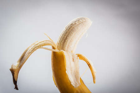 Open bananaの写真素材