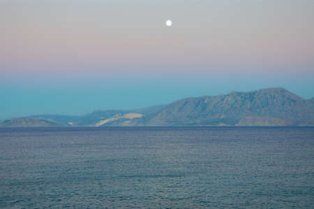 Awakening of the moon.の写真素材