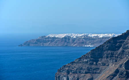 The city on the black rocks.の写真素材