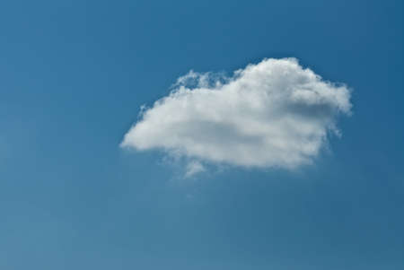 A lonely cloud の写真素材