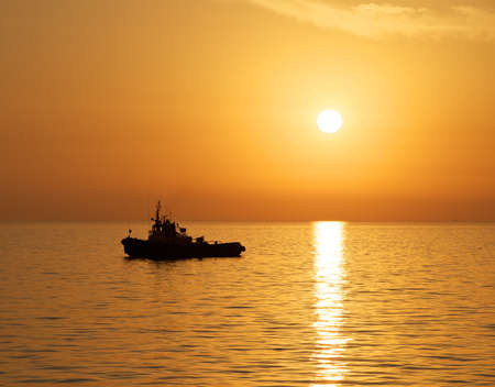 Golden sunset colors.の写真素材