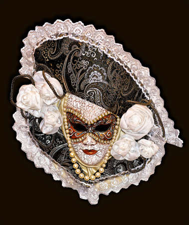 Mask a dark gray background の写真素材