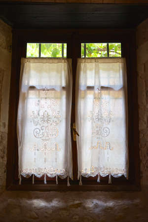 Window in the dark room 