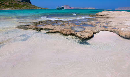 Pink Sand Island Balos の写真素材