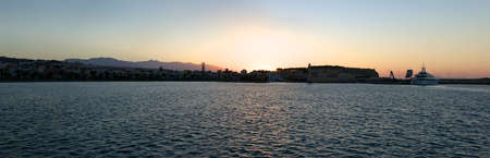 Evening Rethymnon  panorama の写真素材