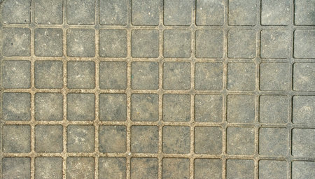 The texture of old stone tilesの写真素材