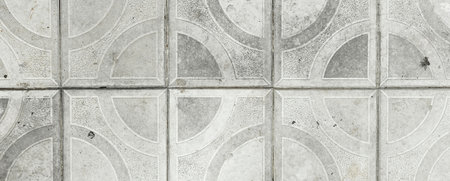 The texture of old stone tilesの写真素材
