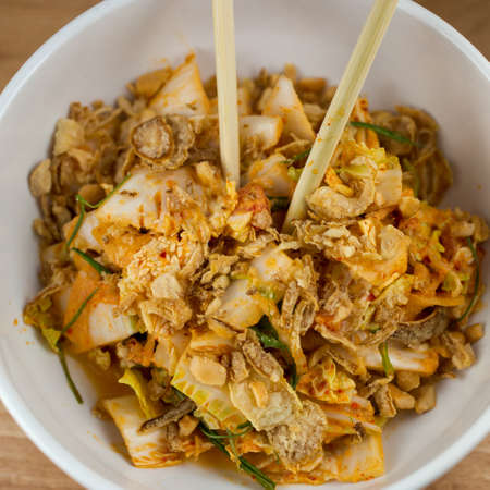 Sweet & Sour.
Creamy Kimchi Dressing, Nappa Cabbage, Pickled Melon and Cashewの写真素材