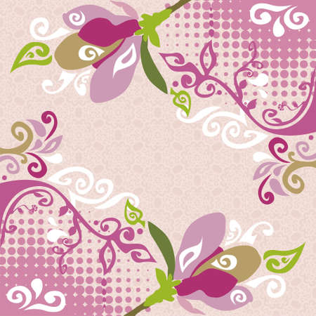 vector background consist of pink patterns  Vector illustrationのイラスト素材