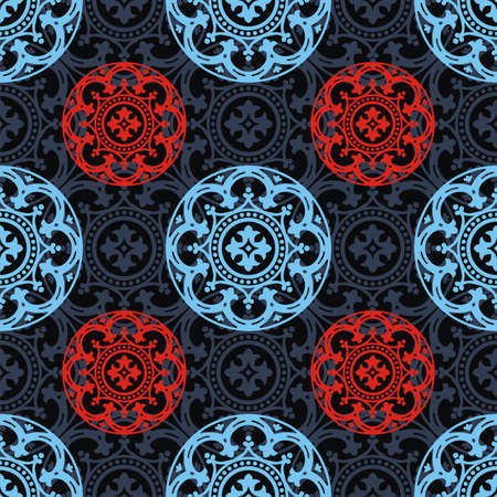 Vector texture consist of tracery patterns. Vector illustration.