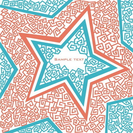 background consist of colorful patterns.のイラスト素材